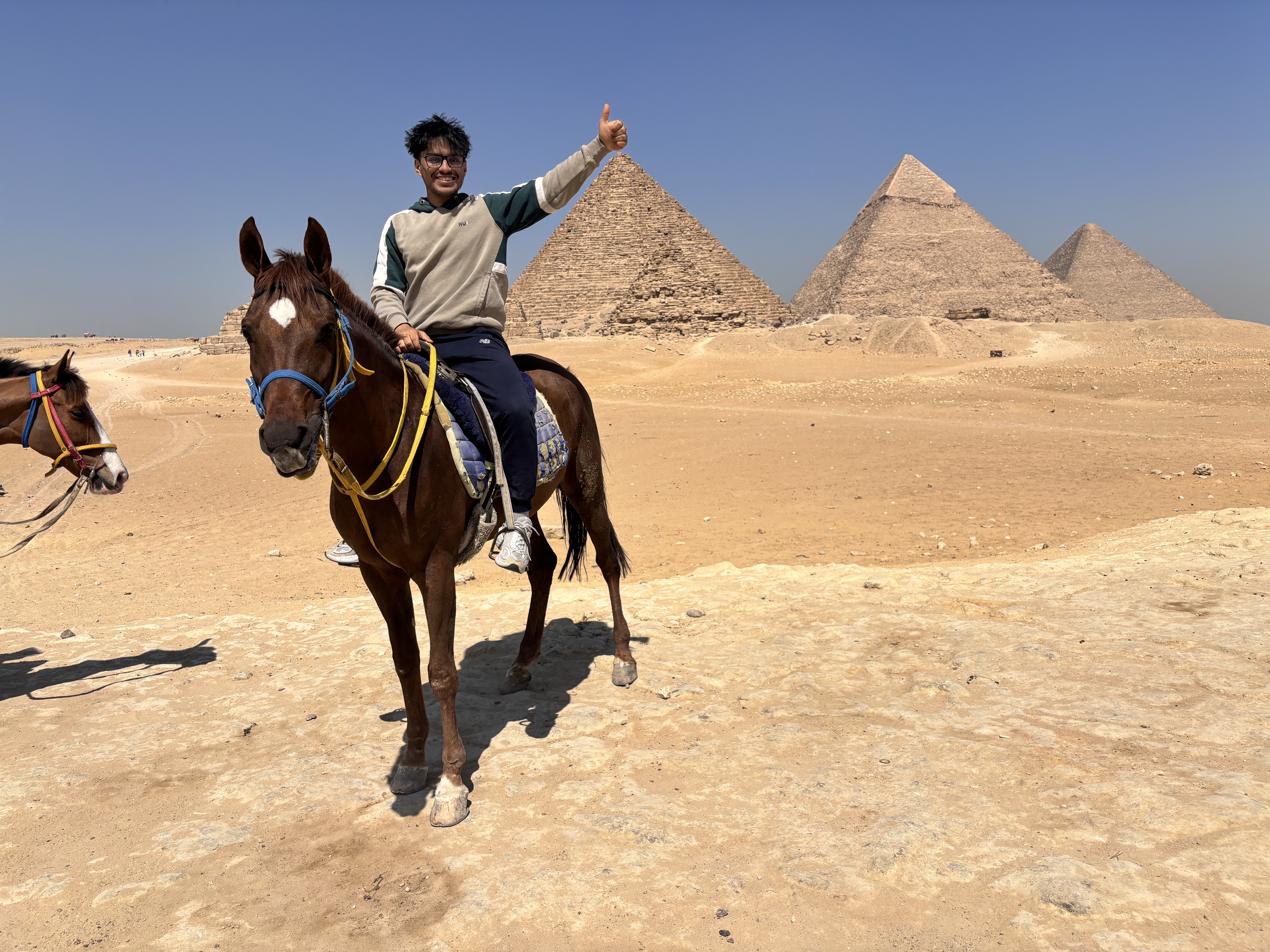 Horse riding at the pyramids